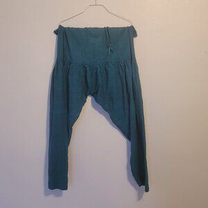 Boho-Chic Dark Teal Harem Pants (Kameez) Made in India | 2 for $10